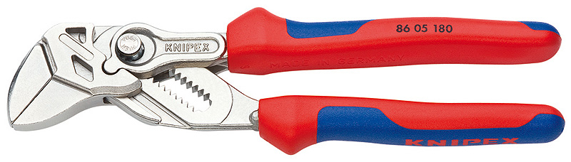 Knipex Pliers Wrench Pliers/Wrench - Single Tool, Chrome Plated, Grips - 180Mm - Image 5