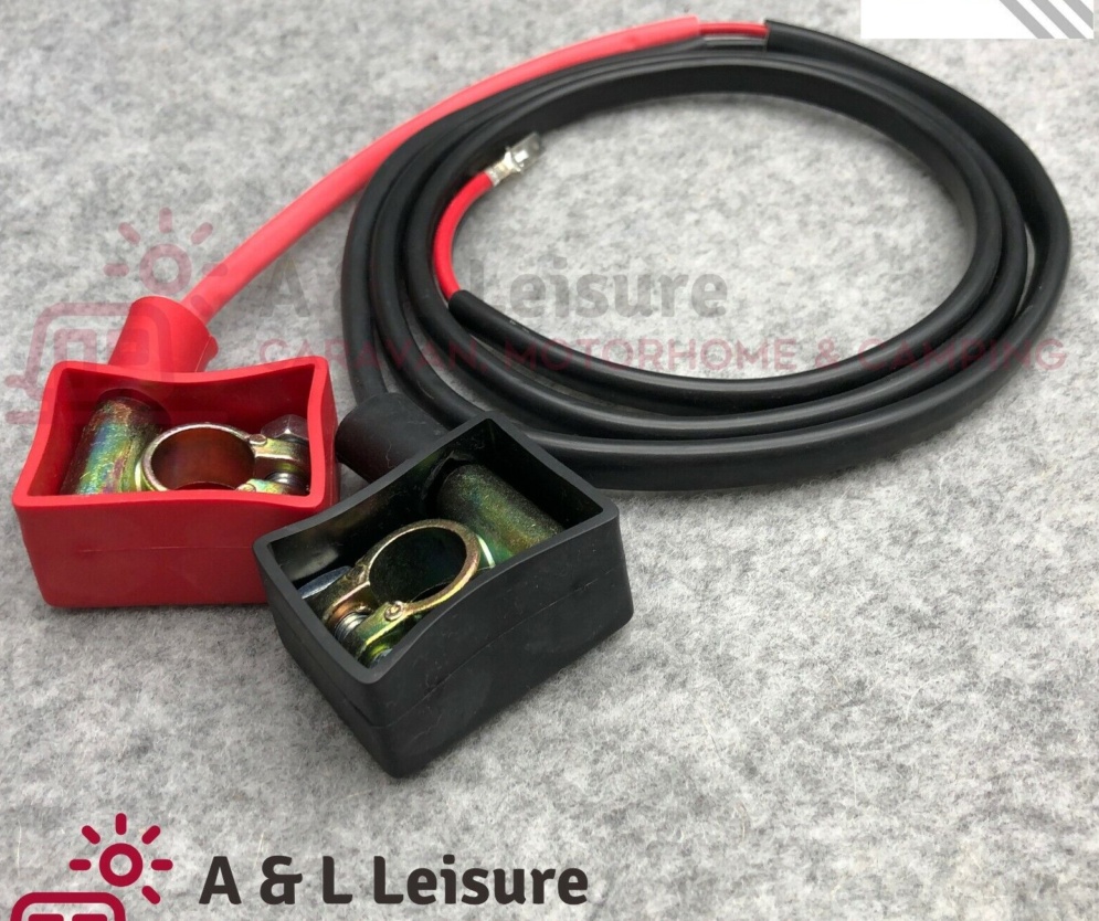 Powerpart Leisure Battery Clamps c/w Wiring Caravan Motorhome - PO935