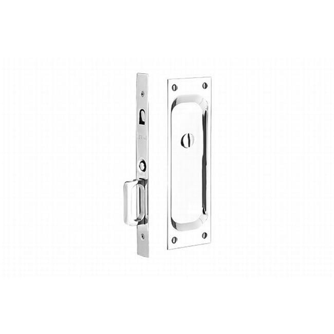 1.375 In. Privacy Pocket Door Mortise Lock, Bright Chrome 752516107994