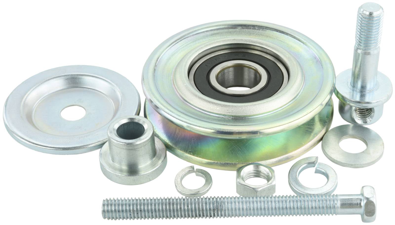 FEBEST 0487-K96W Tensioner Pulley, V-ribbed belt for MITSUBISHI,MITSUBISHI (BJC)