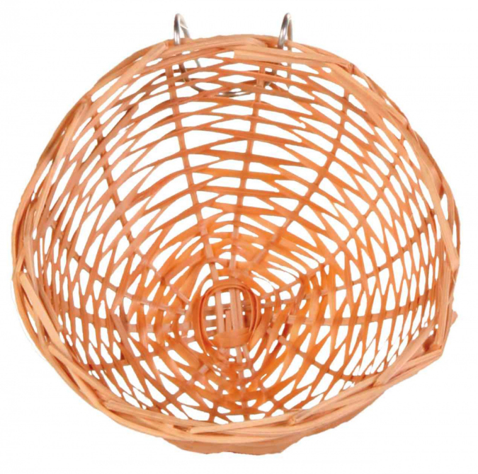 2 PACK TRIXIE WICKER WOVEN CANARY FINCH HANGING NEST PAN BREEDING BASKETS 5620
