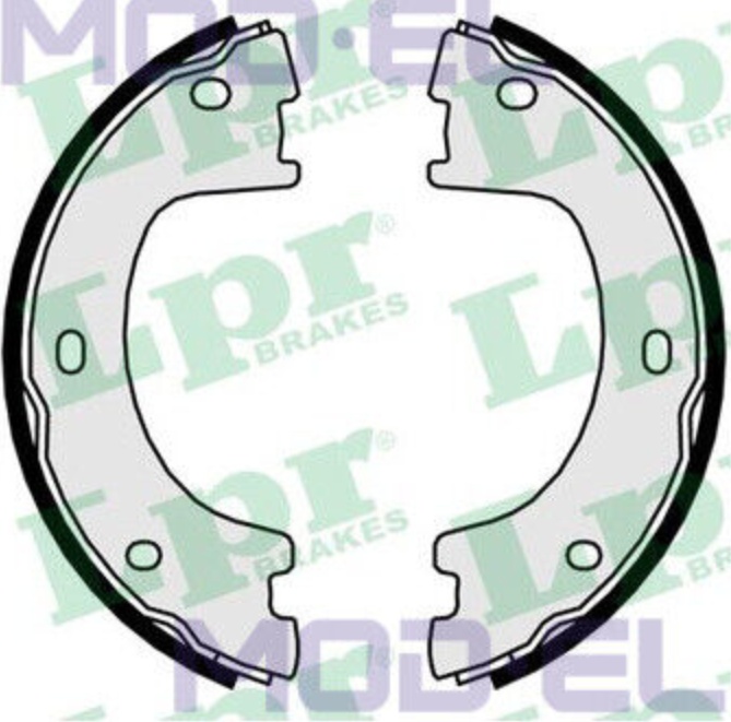 SAMKO 81056 Brake Shoe Set, parking brake for ,MERCEDES-BENZ,VW