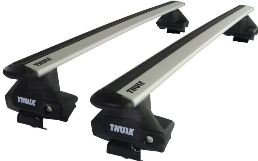 Thule Aluminium WingBar Evo Silver Roof Bars Set for Hyundai IONIQ 5 SUV 21-22
