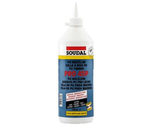 Soudal PRO 45P Polypropylene PU Water Resistant Wood Glue Adhesive 750G Box 6