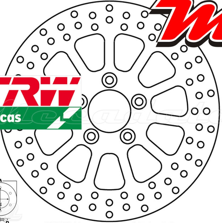 Free Shipping TRW MST 501 Brake Disc For Motorcycle Parts Accessories