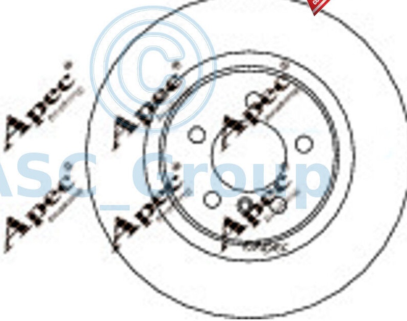 Brake Disc Front Fits Land Rover Range Rover Range Rover Sport APEC DSK2594