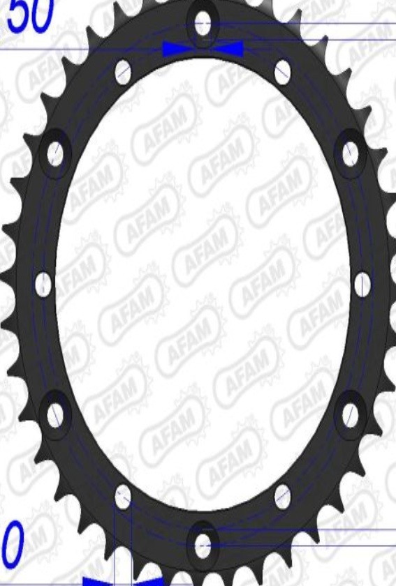 AFAM Aluminum 13500-Pitch 520 Motorcycle Parts Accessories