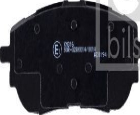 FEBI 170291 BRAKE PAD SET DISC BRAKE Front