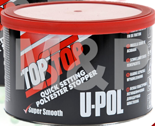 U-Pol Top Stop Car Body Filler Smooth Quick Stopper Finishing Repair 750ml Upol