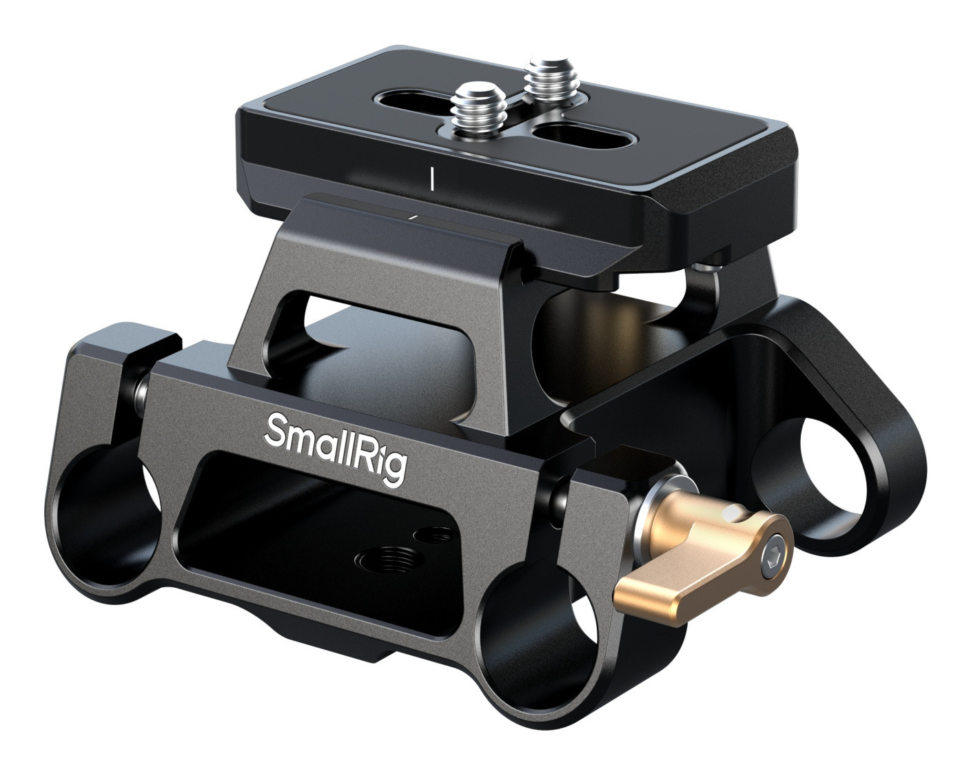 SmallRig Universal Mount Plate Kit with Dual 15mm Rod Clamp for Cameras for Arca