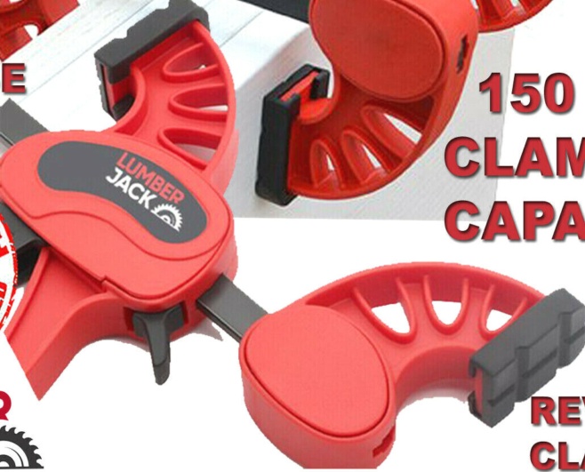 Lumberjack Bar Clamps & Spreader Heavy Duty One Handed Quick Grip 150mm Set of 2