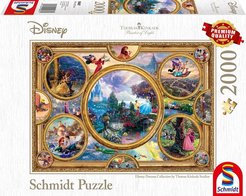 NEW & SEALED Disney 2000 Piece Jigsaw Puzzle Schmidt Thomas Kincade