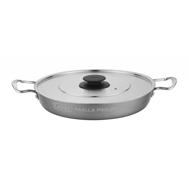 Cadac 28cm Paella Pan With Lid For Safari Chef 30 Camping BBQ - 2026 MODEL