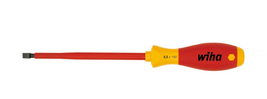 Wiha 00830 Slotted Screwdriver 8mm 1000v VDE Electrician Flat Head SoftFinish
