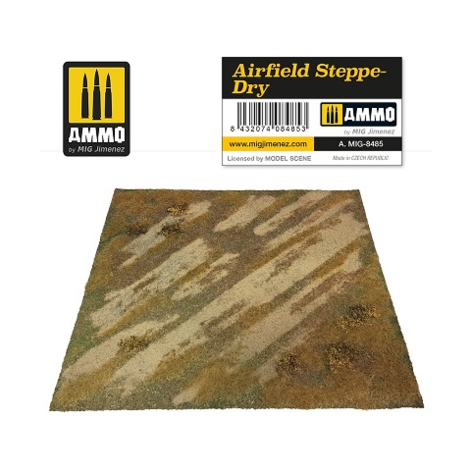 Ammo SCENIC MAT Airfield Steppe Dry 245x245mm Diorama Mig Jimenez MIG8485