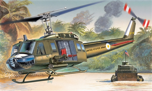 ITALERI UH-1D Slick Helicopter 1247 1:72 Aircraft Model Kit