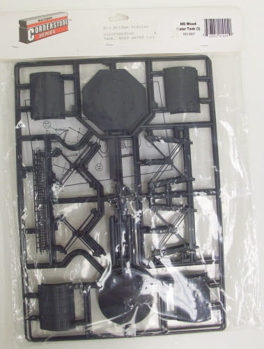 Walthers 533507 - 1/87 / H0 Water Tank Made of Wood, 3 Pieces - New