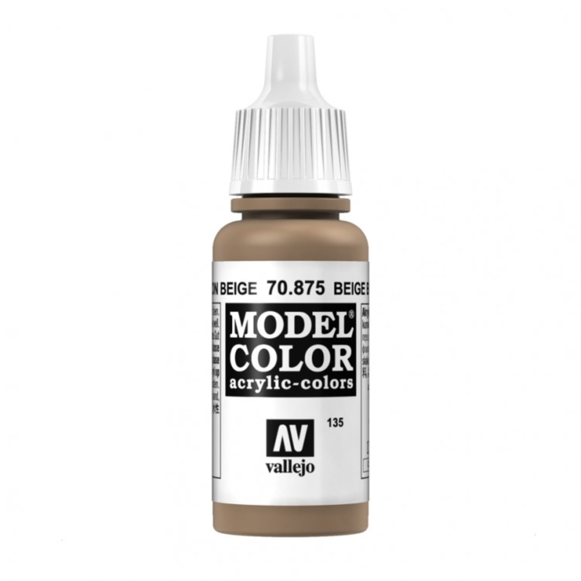 Vallejo VA875 18ml - Model Color - Beige Brown (150) - Image 5