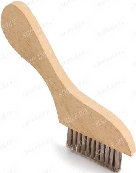 Steel Wire Detail Brush Stainless Steel Fine Bristle Precision Cleaner