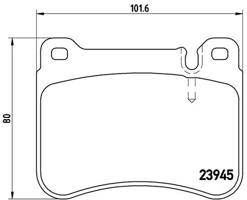 Brake pads P 50 073 BREMBO for MERCEDES-BENZ C-CLASS C-CLASS T-Model CLK SLK - Image 38