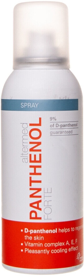 ALTERMED PANTHENOL FORTE 9% of Panthenol Foam Spray 150ml Sunburn Irritated Skin