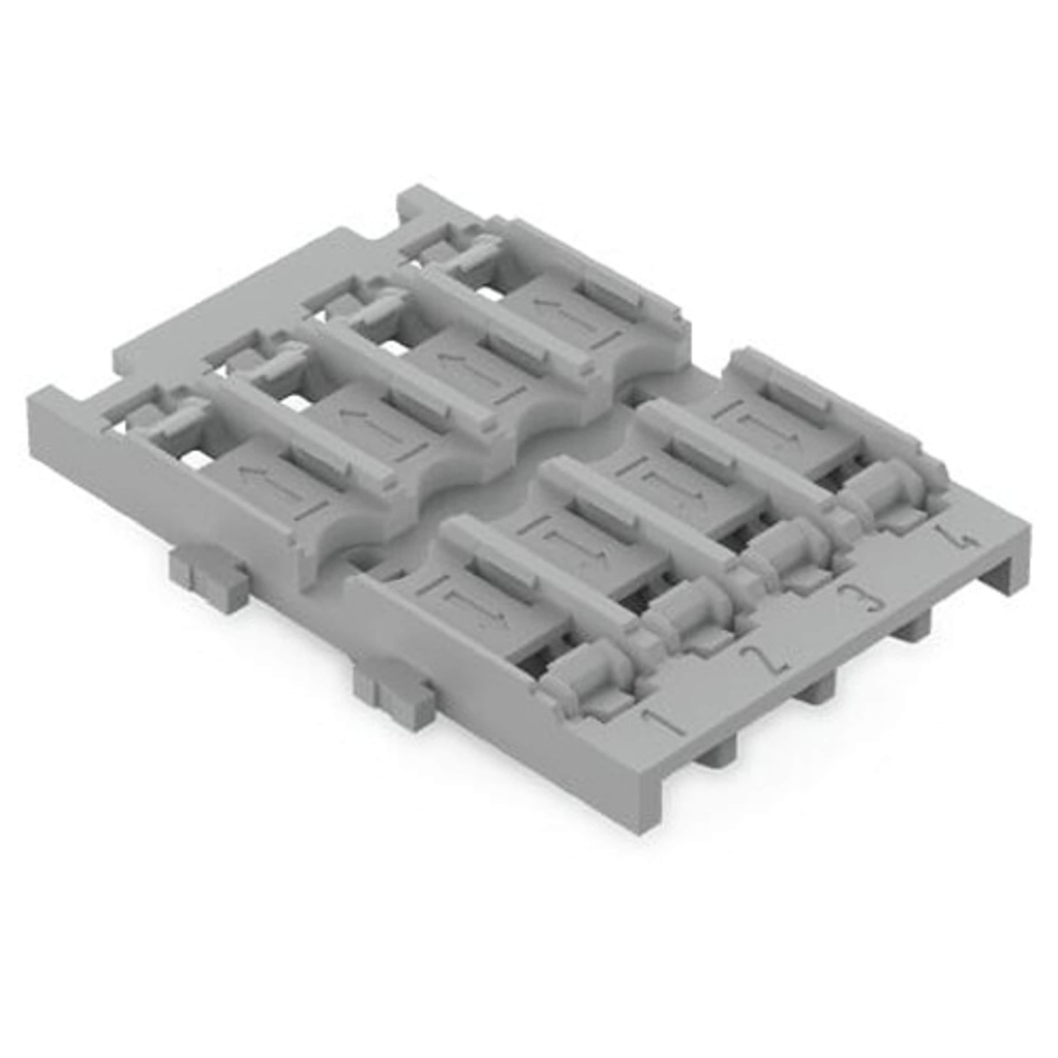 Wago Grey 4 Way Snap-In Mounting Carrier