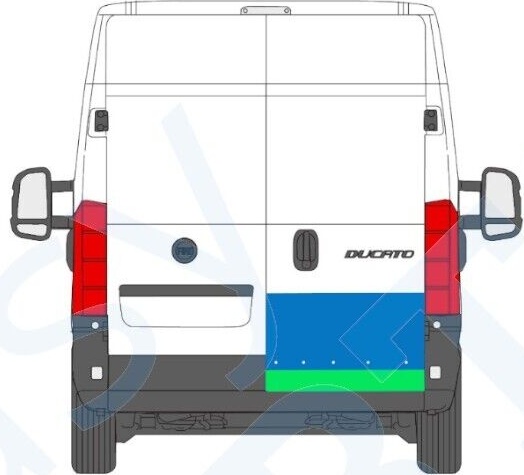 FIAT DUCATO BOXER RELAY 2006- REAR DOOR INNER+OUTER REPAIR PANEL / SET / RIGHT
