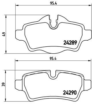 BRAKE PAD SET DISC BRAKE P 06 052X FOR MINI CLUBMAN N12 B14 A 1.4L 9HZ 1.6L - Image 18