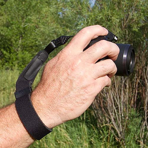Optech Black Mirrorless Wrist Strap