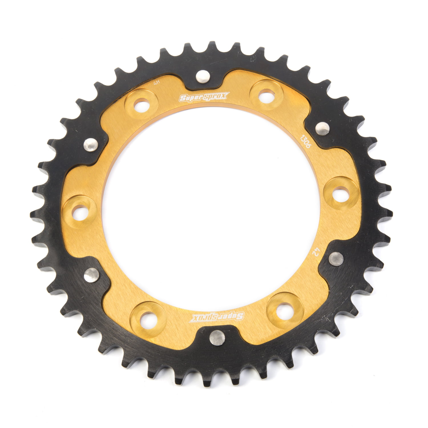 Crown Supersprox Stealth Gold 42 D for Moto Spare Parts Findings