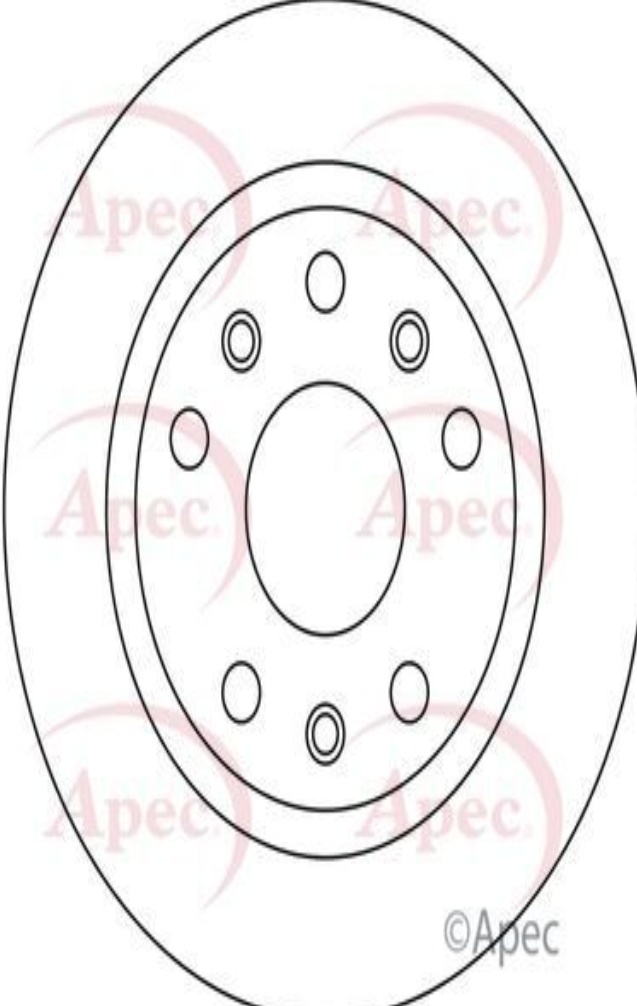 Apec Brake Disc Front Single 1610704680 5028906100766 266mm DSK3143