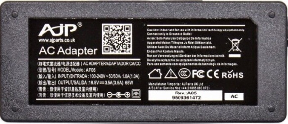 Hp Compaq Presario Cq71 200 NEW GENUINE AJP LAPTOP 65W ADAPTER CHARGER