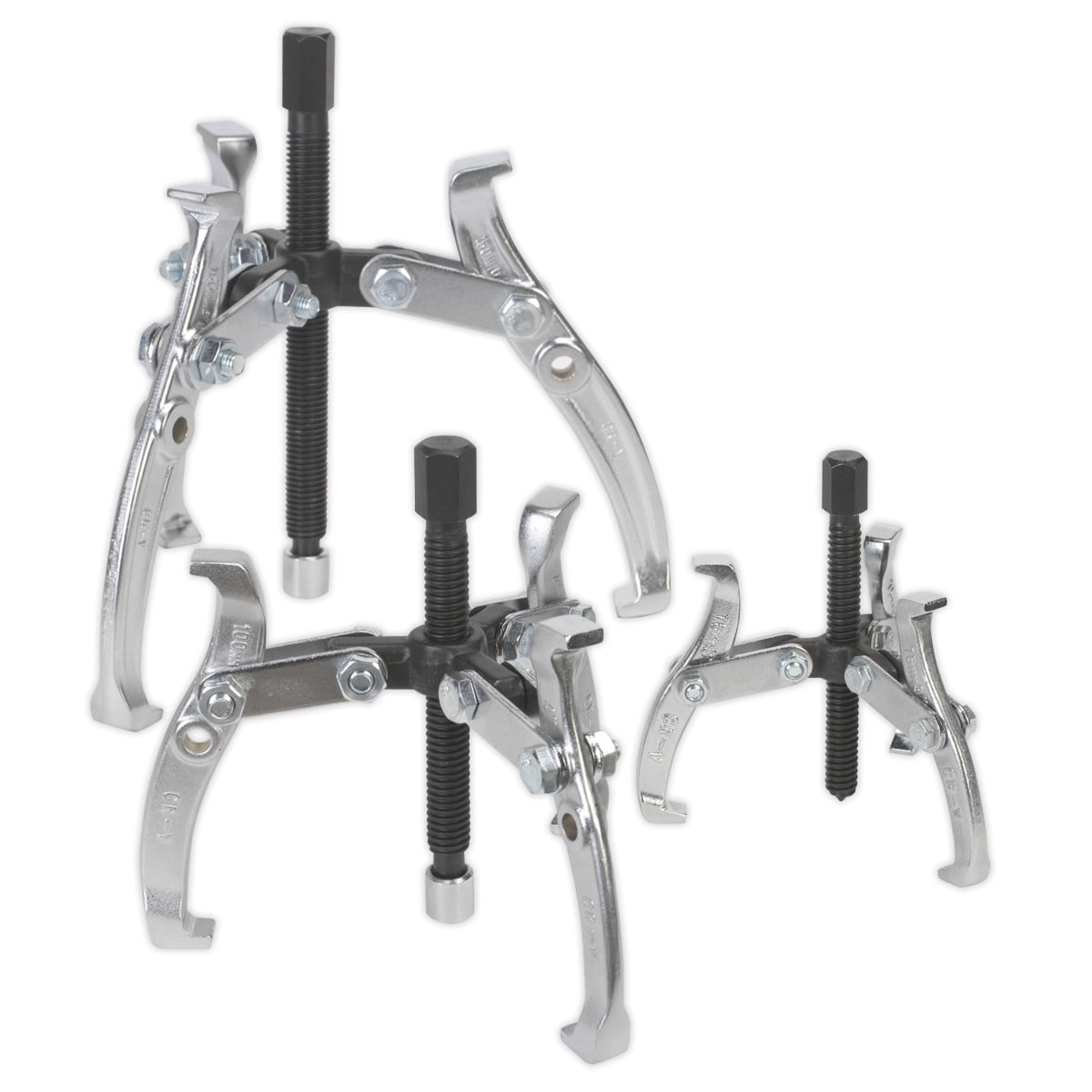 Sealey AK78 Triple Leg Gear Reversible Puller Set 3pc