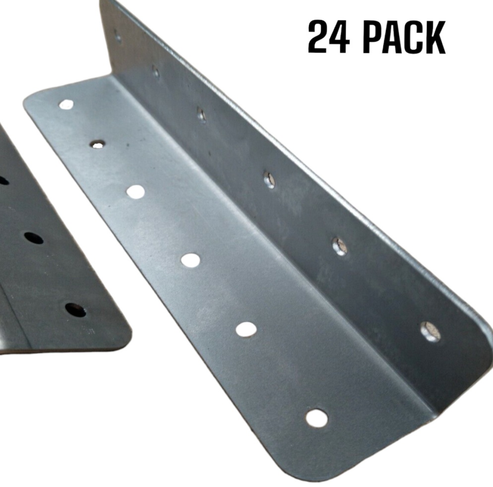 24 Pack Wooden Staircase Tread Repair Steel Angle brackets Timber Stairs Landing