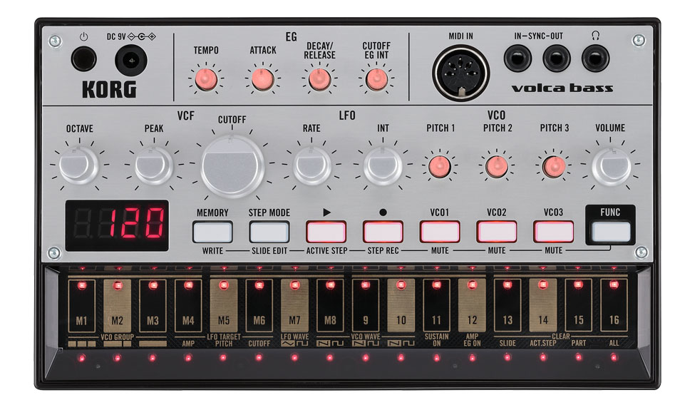 KORG Volca Bass Analog Bass Machine Synthesizer 100% Genuine Product