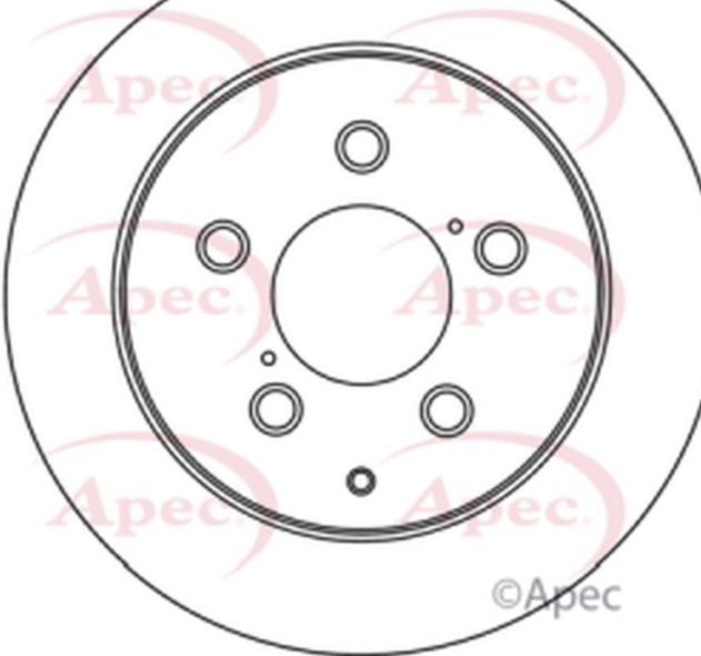 Apec Brake Disc Rear Single 4243105050 5028906091170 280mm DSK2716