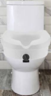 Raised Toilet Seat Raiser 12cm With Arms Universal Elevated Disability Aid UK