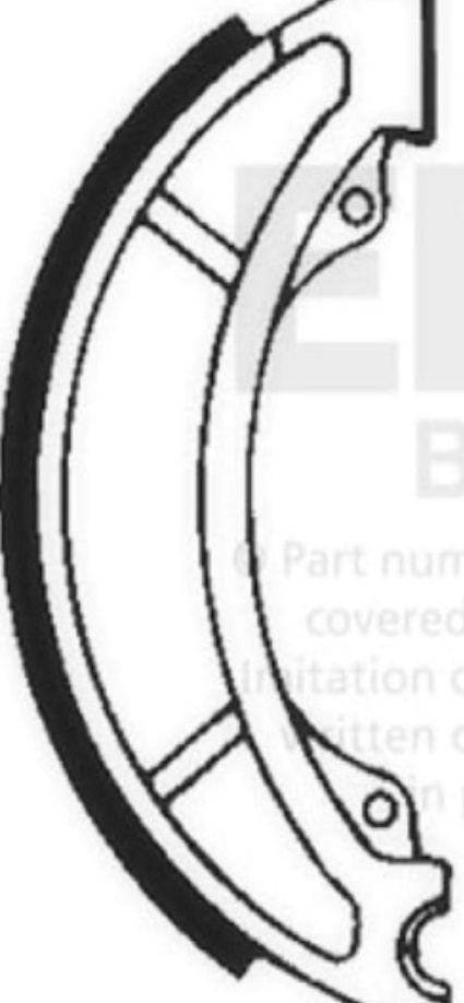 Y522 Brake Shoes EBC