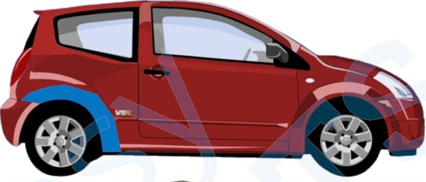 CITROEN C2 2003-2009 REAR WHEEL ARCH / PAIR