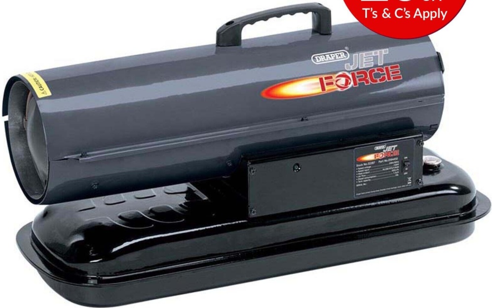 DRAPER 32287 Jet Force DSH450 Diesel and Kerosene Space Heater 45,000 BTU (13kW)