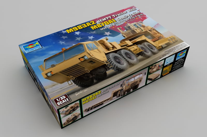 TRU01055 - Trumpeter 1:35 - M983a2 HEMTT Tractor with M870a1
