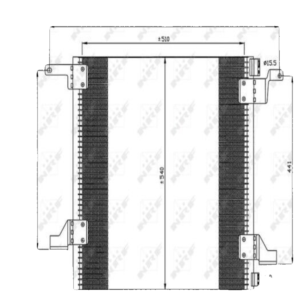 NRF 35526 Condenser, air conditioning for MERCEDES-BENZ