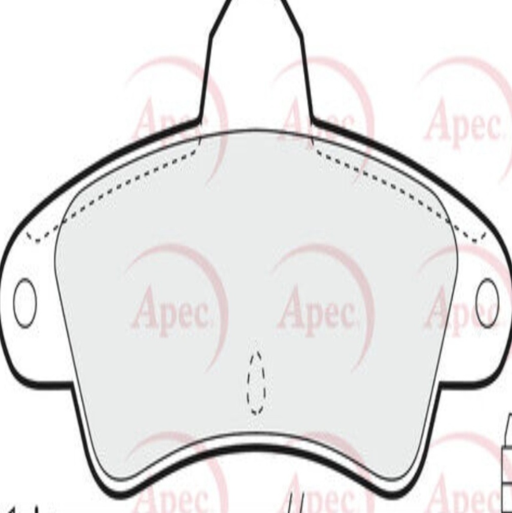 Apec Brake Pads Rear R90 6669780 7153477 93BB2008BA 93BB2M008BA PAD807