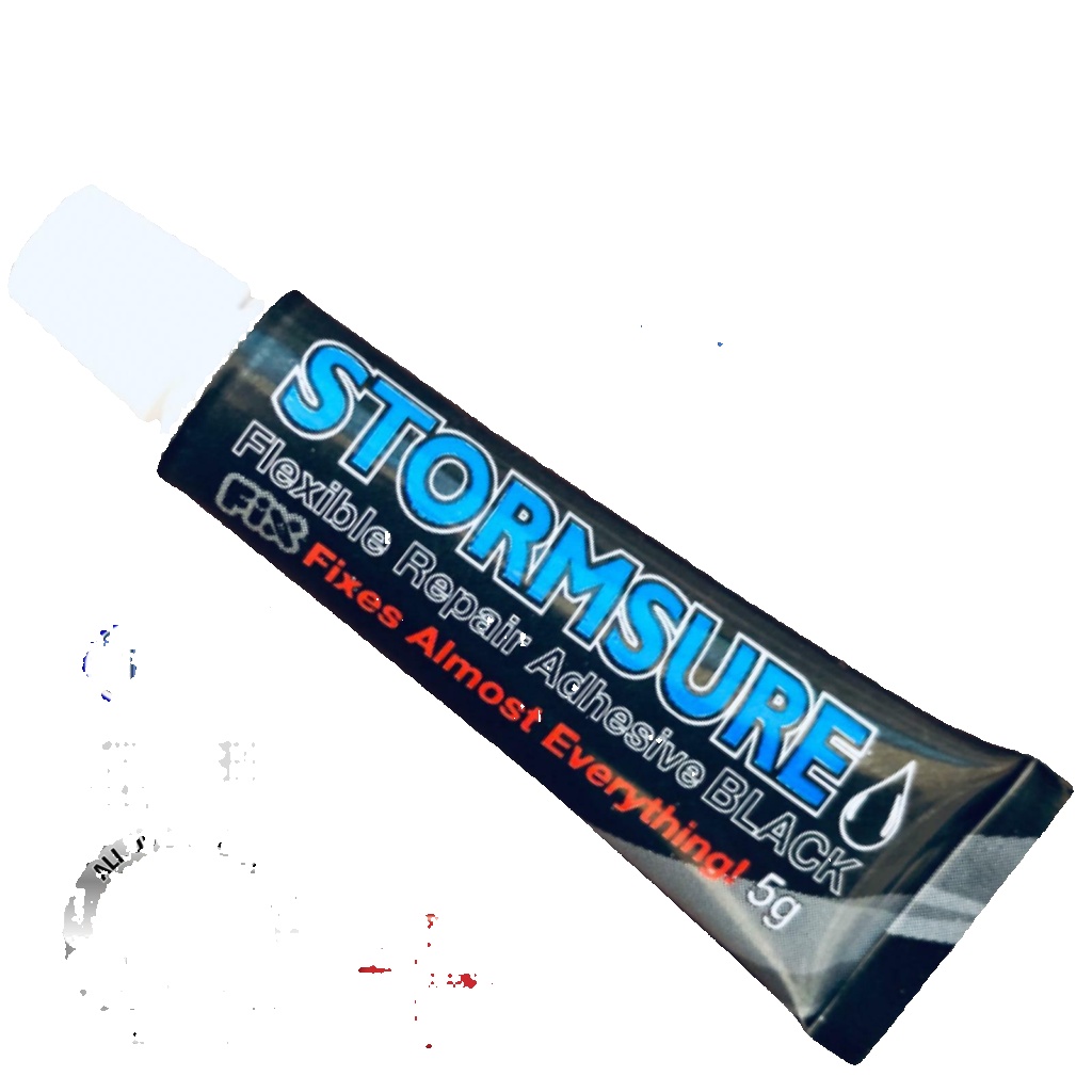 STORMSURE BLACK 5g Mini FLEXIBLE REPAIR ADHESIVE GLUE  FIX RIPS & HOLES BOOTS