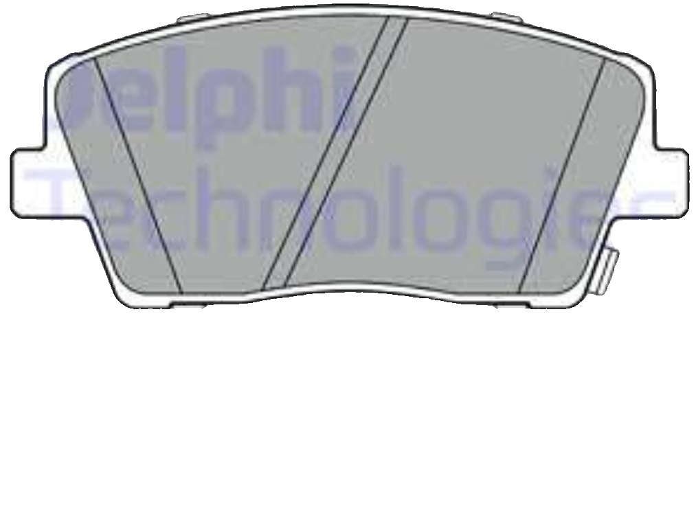 Brake pads Low-Metallic LP3390 DELPHI for KIA GENESIS