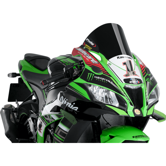 Puig Black R-Racer Screen Kawasaki ZX-10RR Performance 2017-2018