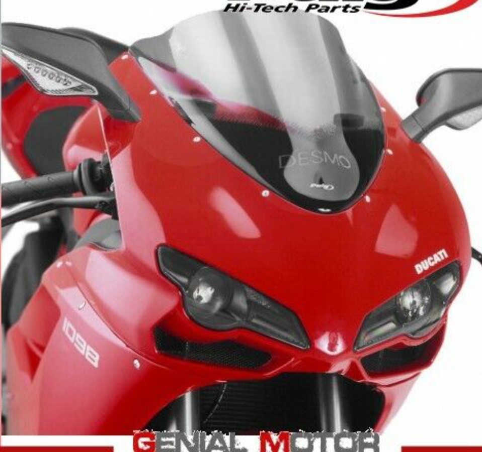 Puig Light Smoke Racing Screen Ducati 1098 Biposto 2007-2008