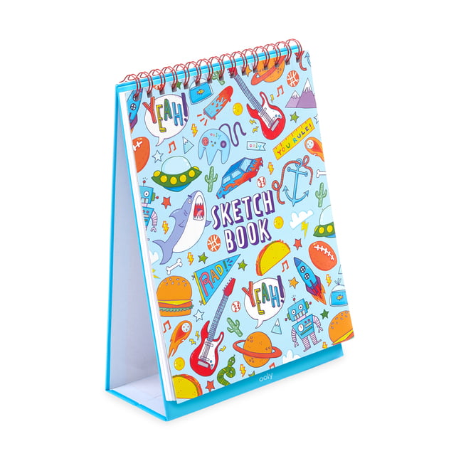 Blue Awesome Doodles Sketch Book