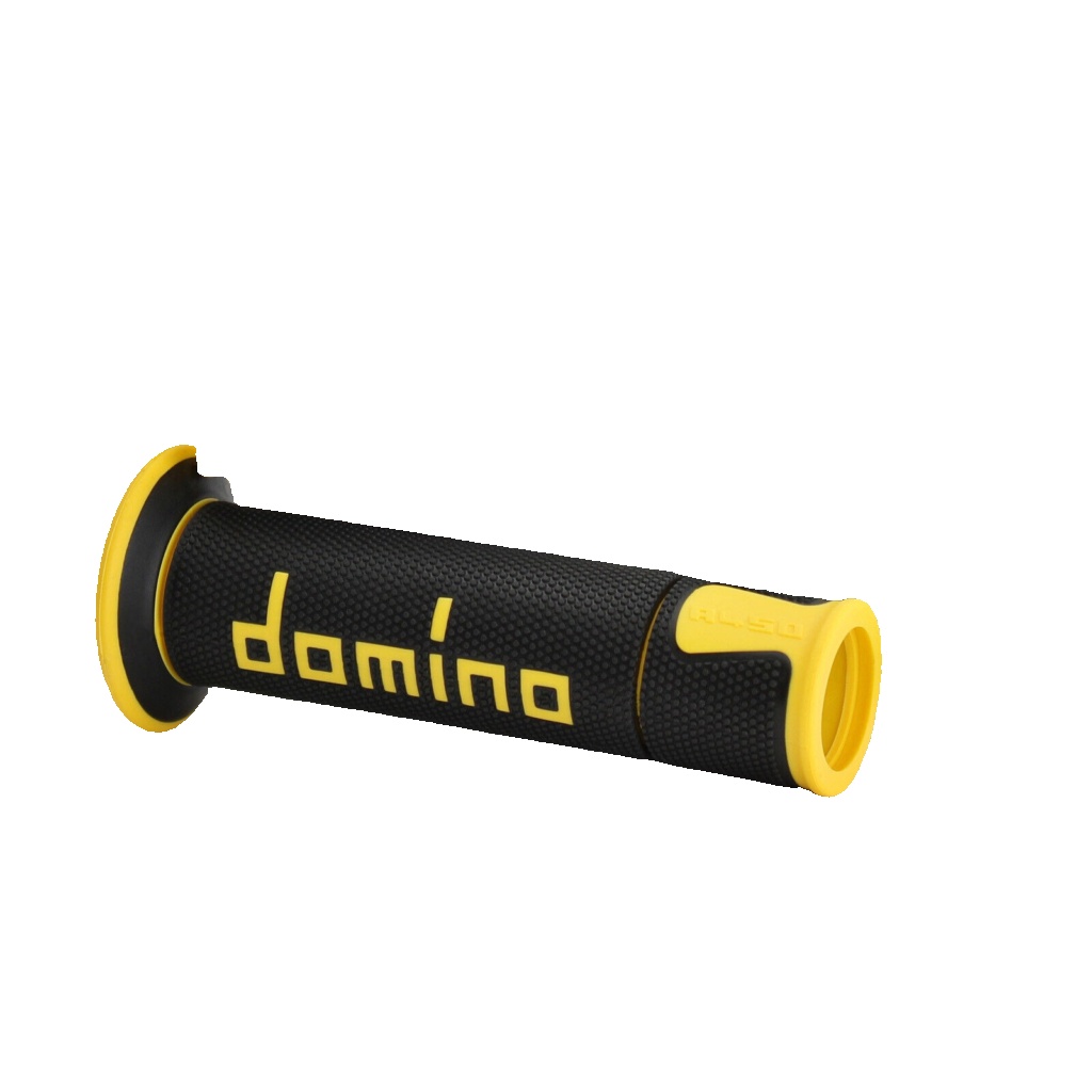 Free Shipping Domino Handlebars On Road Racing Black-Yellow Open D 22 mm L 120