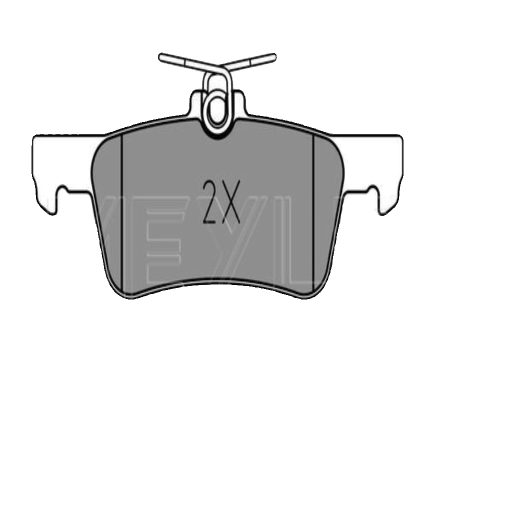 Rear MEYLE GERMANY 025 259 6816 Brake Pad Set, disc brake for PEUGEOT